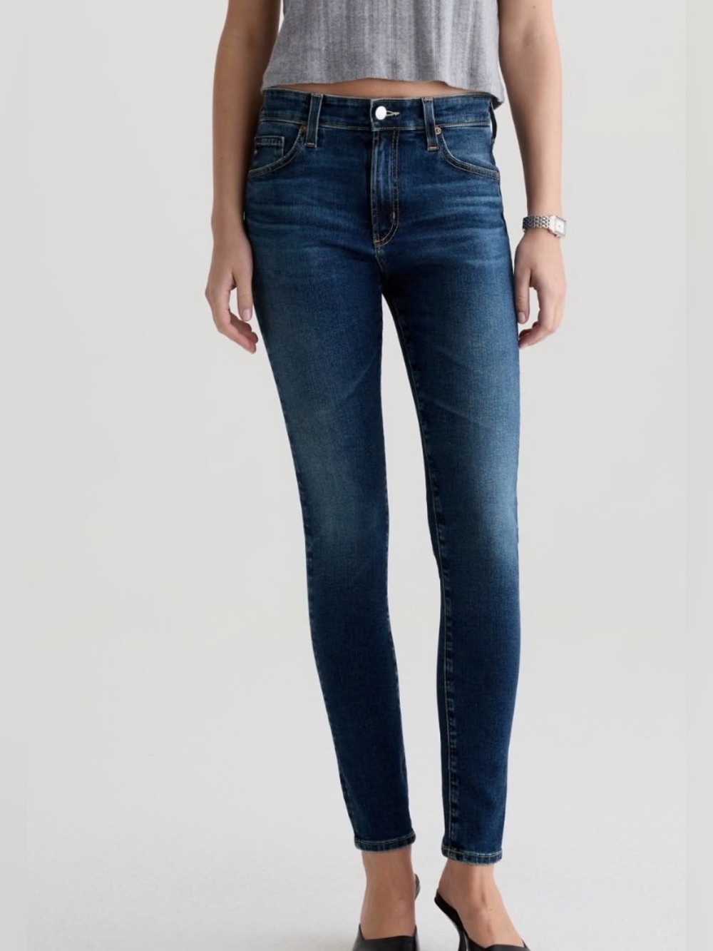 AG Adriano Goldschmied Farrah skinny ankle jeans, size 26